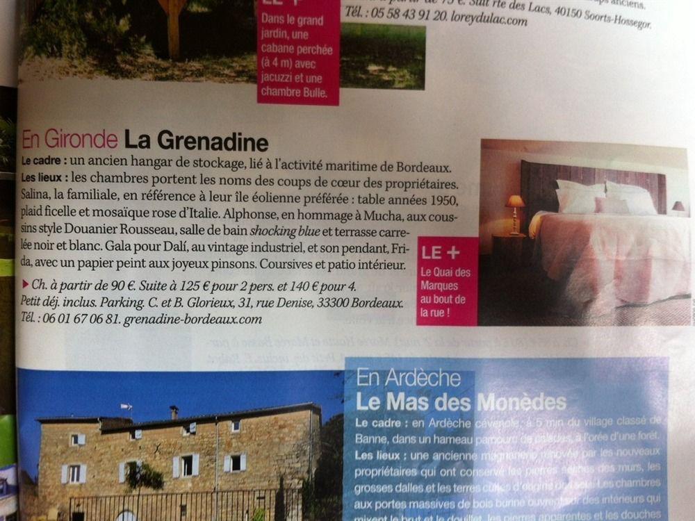 Bed and Breakfast La Grenadine Bordeaux Exterior foto